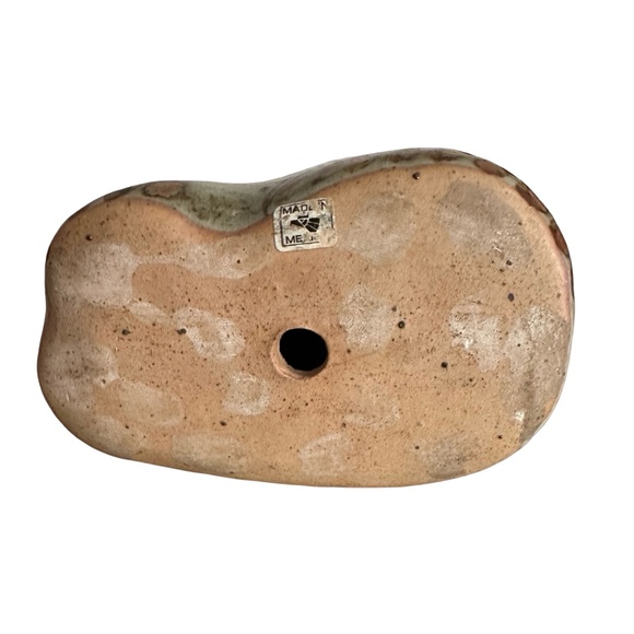 TONALA Mexican Pottery Vintage Stoneware Cat Figurine 4 3/4” Hand Painted - Picture 5 of 6